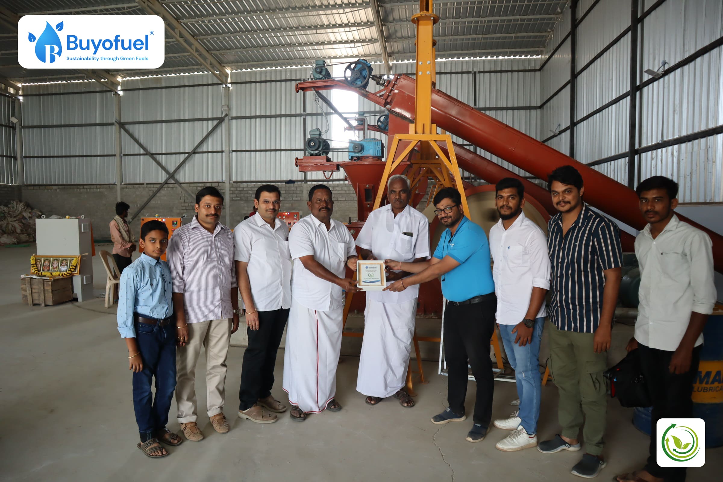 Buyofuel team plant visit
