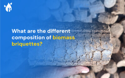 What are the different composition of biomass briquettes?