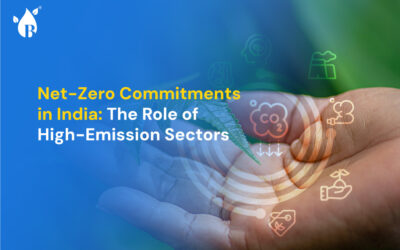 High-emission sectors in India contributing to net-zero commitments, including power, cement, and mining industries.
